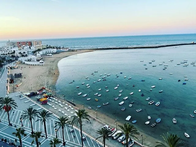Playa cercana a Jerez en la Bahía de Cádiz